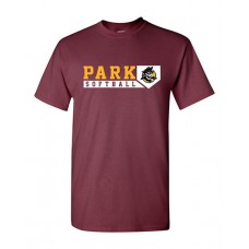 Park 2022 Softball D2 Short-sleeved T (Maroon)