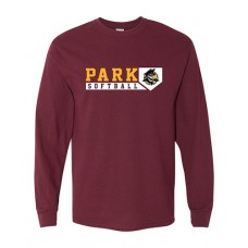 Park 2022 Softball D2 Long-sleeved T (Maroon)