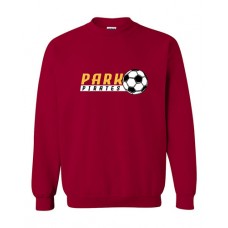 Park 2023 Soccer D1 Crewneck Sweatshirt (Cardinal Red)